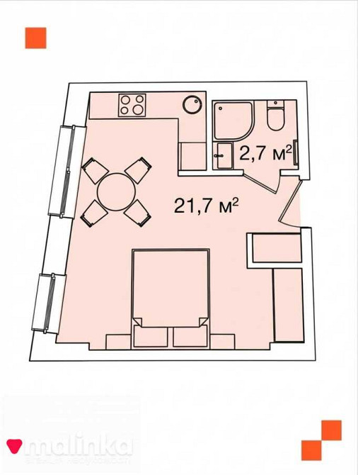 продажа 1-к квартира Львов, Шевченковский, 48800 $ Львів - зображення 8
