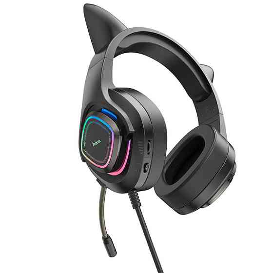 Накладные наушники Hoco W107 Cute cat (USB+3.5mm/2m) Херсон