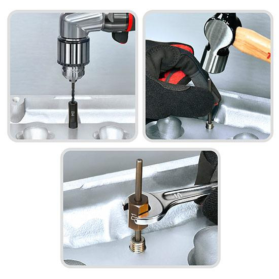 Набор экстракторов, сверл и направляющих для извлечения сломанных резьбовых винтов 25ед. TOPTUL JGEW Харьков - изображение 2