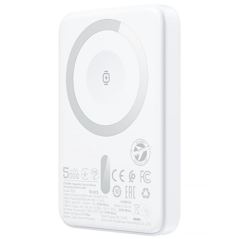 Портативное ЗУ Power Bank Acefast M25 20W с БЗУ+iWatch 5000 mAh Херсон - зображення 1