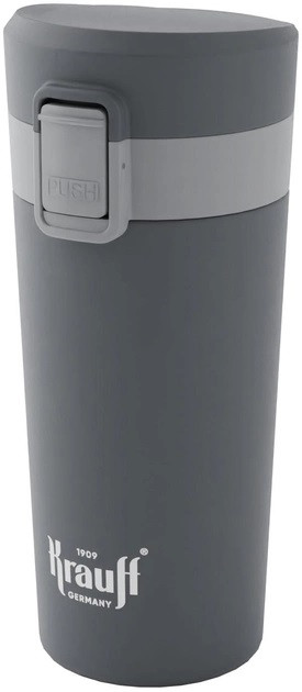 Термокружка Krauff 26-309-014 350 мл сіра Київ - зображення 1