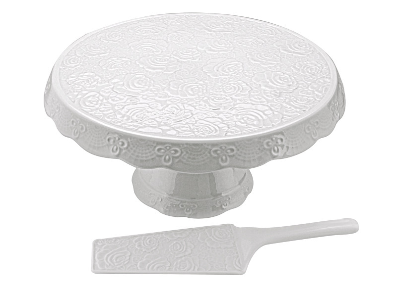 Тортівниця Lefard 944-026 27 см біла Київ - зображення 1