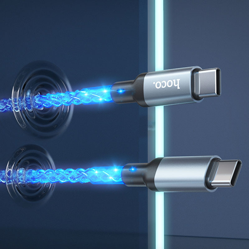Дата кабель Hoco U112 Shine Type-C to Type-C 60W (1m) Херсон - изображение 7
