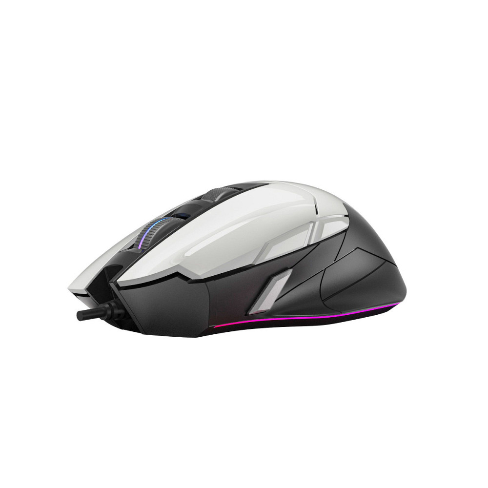 Мышь компьютерная проводная Bloody W70 Max Panda White белая с черным Киев - изображение 4