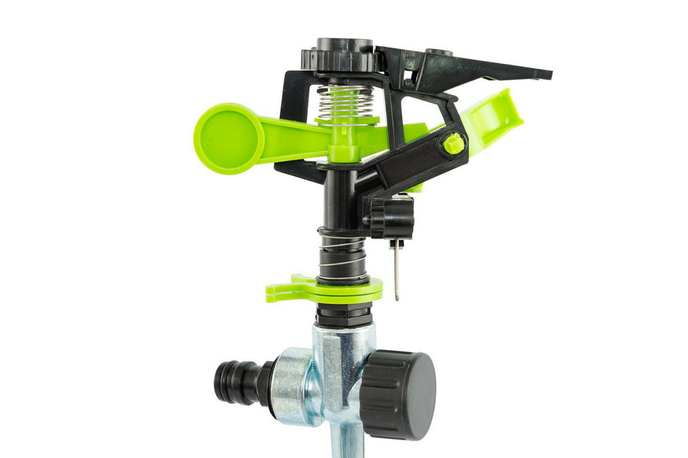 Ороситель для полива импульсный MASTERTOOL ½" 3 режима 20 м на металлической ножке 5.3-13.5 л/мин 92 Харків - зображення 5