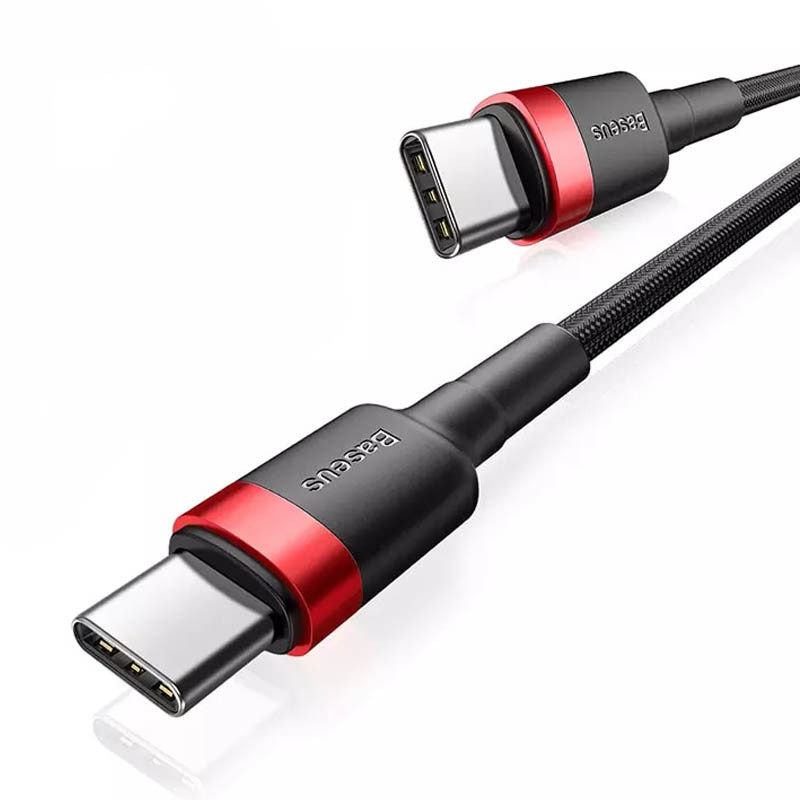 Дата кабель Baseus Cafule Type-C to Type-C PD2.0 100W (2m) (CATKLF-AL) Херсон - изображение 2