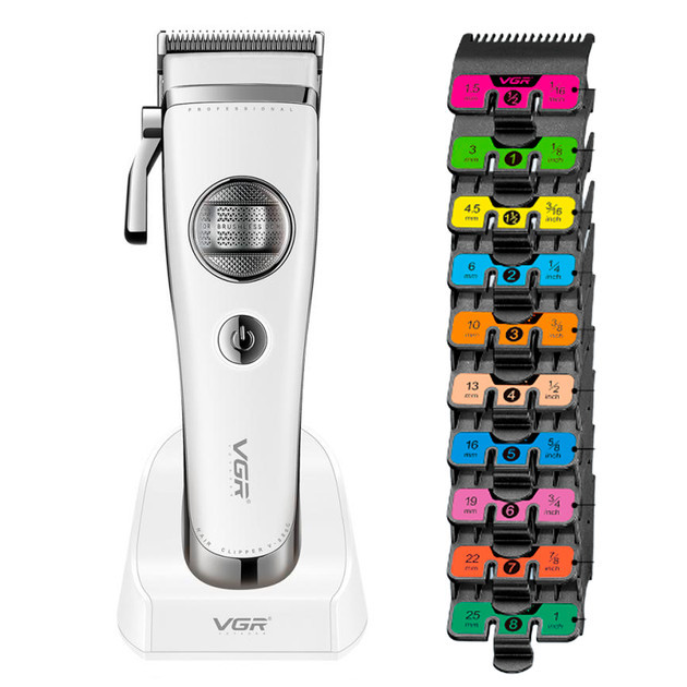 Машинка для стрижки аккумуляторная VGR V-880C WHITE 10 Вт белая Київ - зображення 1