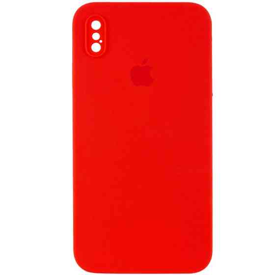 Чехол Silicone Case Square Full Camera Protective (AA) для Apple iPhone X / XS (5.8") Херсон