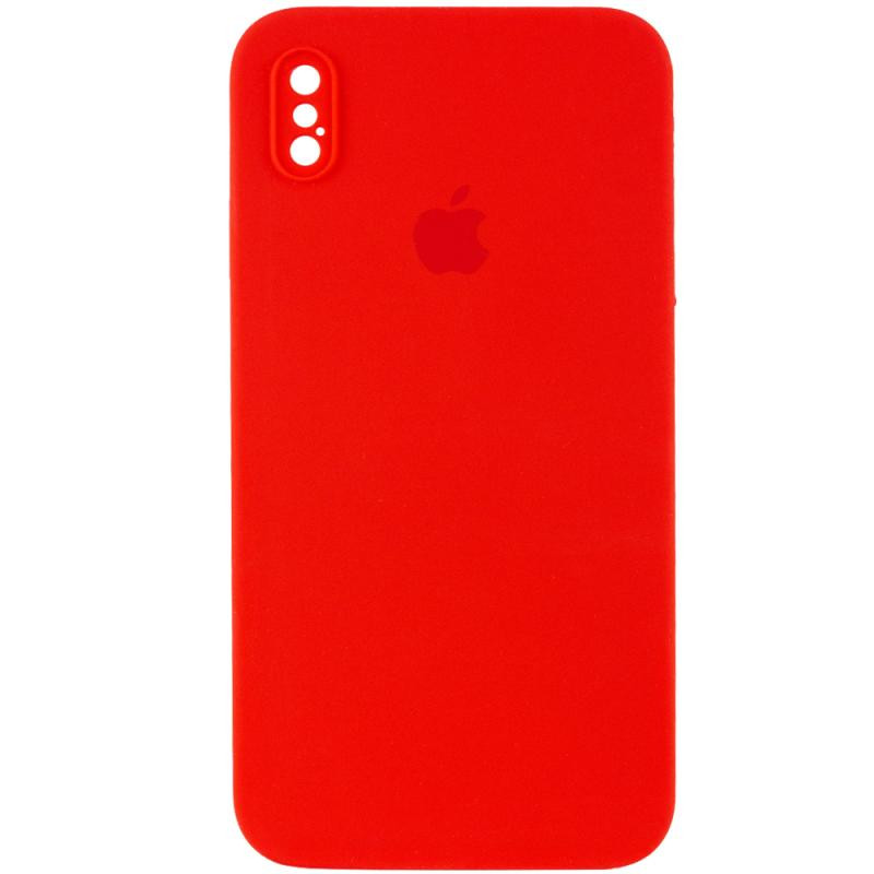 Чехол Silicone Case Square Full Camera Protective (AA) для Apple iPhone X / XS (5.8") Херсон - зображення 4