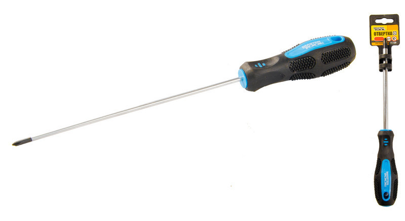 Отвёртка крестовая магнитная MASTERTOOL PH0х150 мм ручка с TPR покрытием 48-5015 Харків - зображення 1