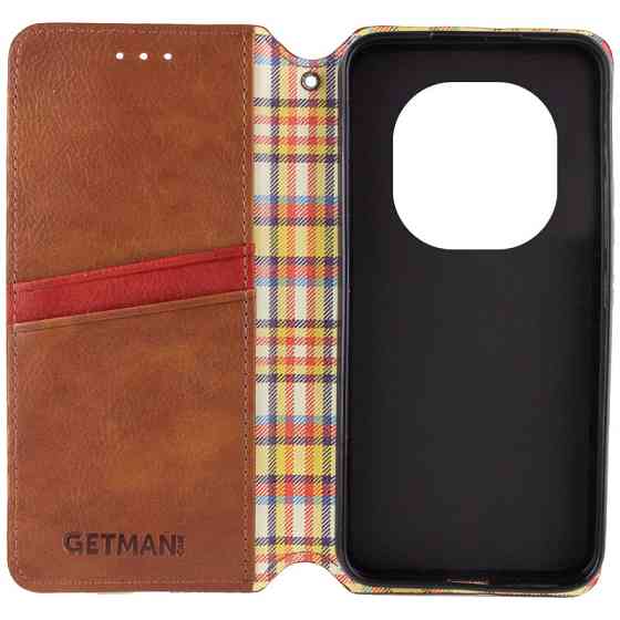 Кожаный чехол-книжка GETMAN Cubic (PU) для Xiaomi Redmi Note 14 Pro 5G / 14 Pro+ Херсон