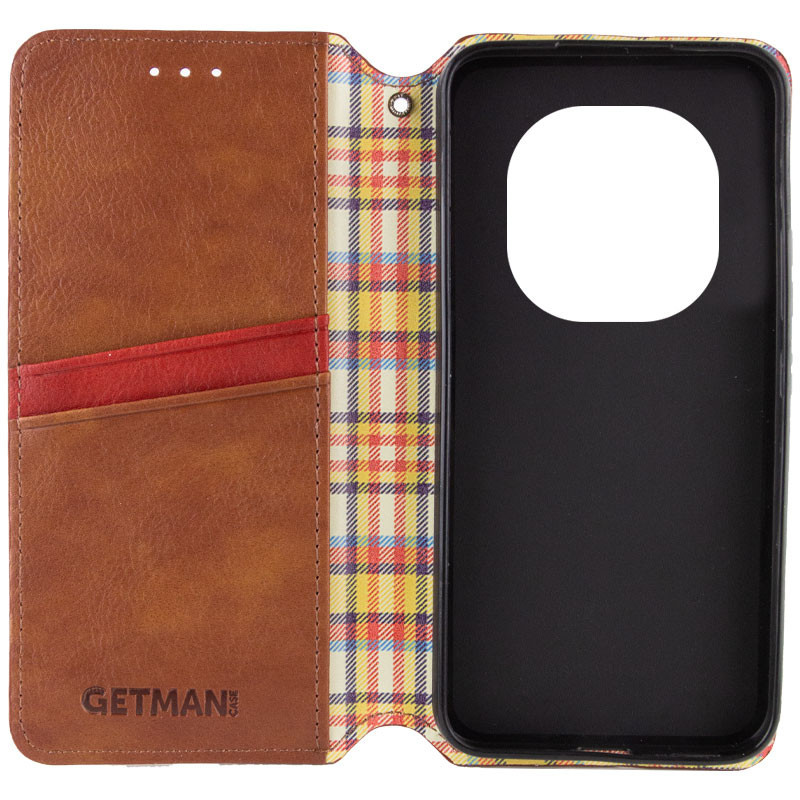 Кожаный чехол-книжка GETMAN Cubic (PU) для Xiaomi Redmi Note 14 Pro 5G / 14 Pro+ Херсон - зображення 4