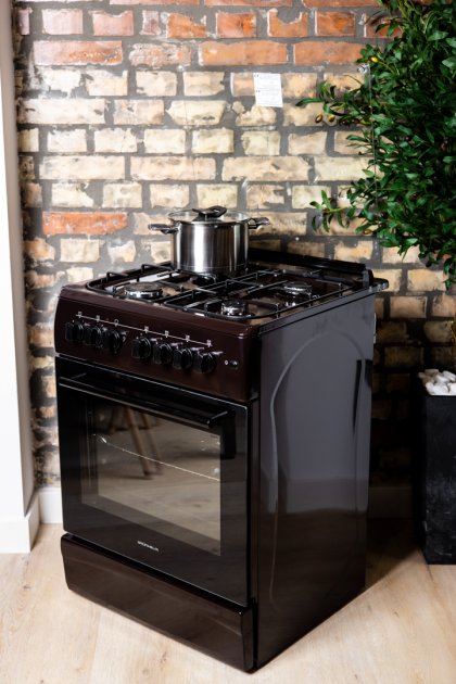 Кухонная плита газоэлектрическая GRUNHELM AG6612BR-0 Газ-контроль, 4 газовые конфорки SABAF (Италия) Київ - зображення 11