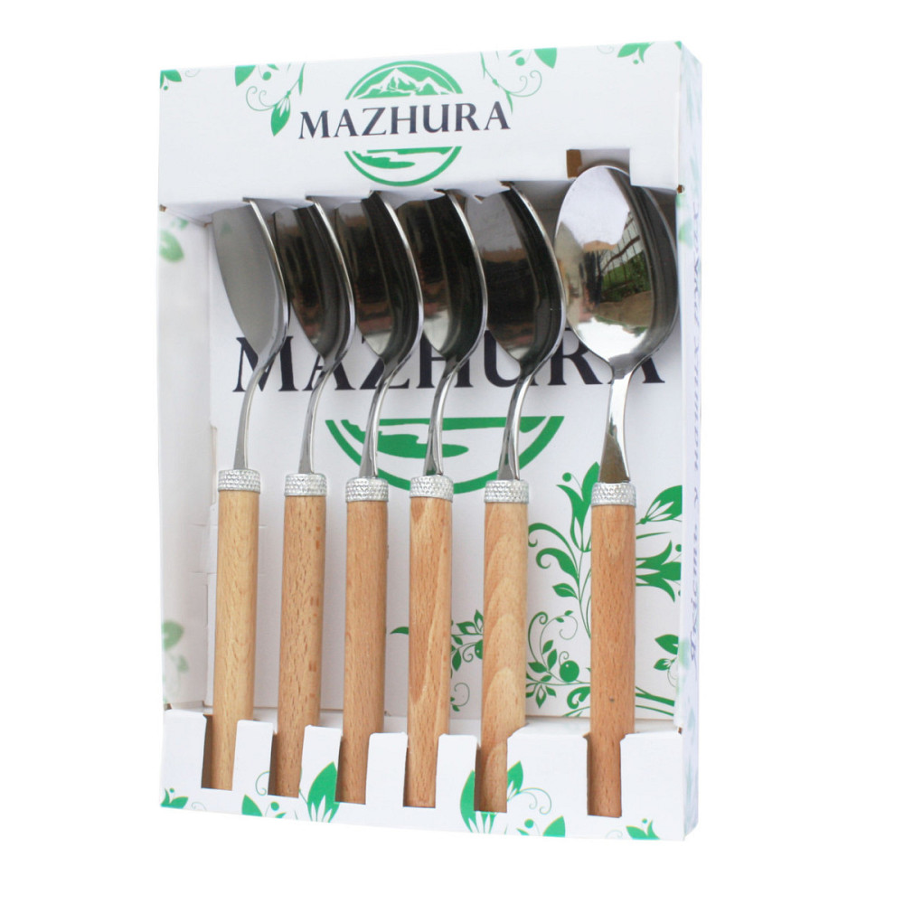 Набір столових ложок Mazhura Beech Wood MZ-505665 6 шт Київ - зображення 1