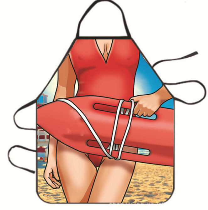 Фартух із приколом Леді рятувальник 5575 71х54,5х0,2 см Київ - зображення 1