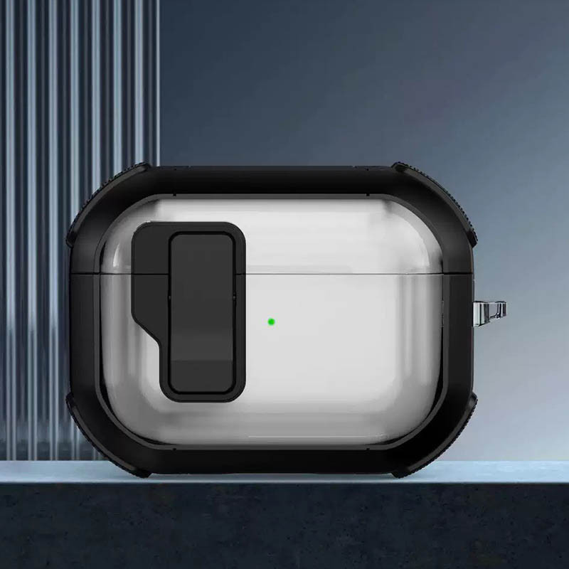 Футляр противоударный Locking Button для наушников Airpods Pro Херсон - изображение 2