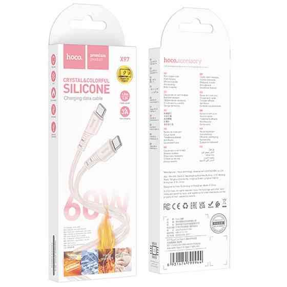 Дата кабель Hoco X97 Crystal color Type-C to Type-C 60W (1m) Херсон