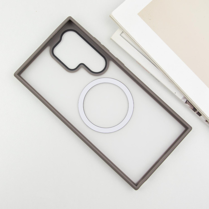 TPU+PC чехол Metal Buttons with MagSafe Colorful для Samsung Galaxy S25 Ultra Херсон - зображення 3