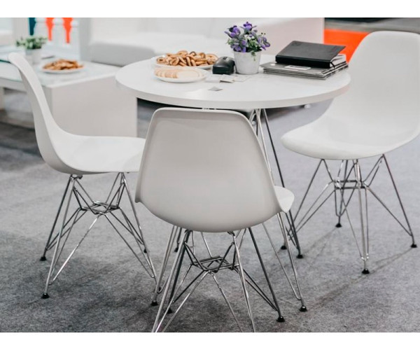 Стілець Тауер ніжки метал пластик білий Дніпро - зображення 6