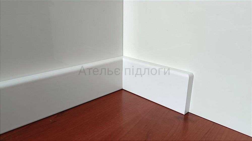 Плінтус МДФ SUPER PROFIL ПП1260 Білий Київ - зображення 3