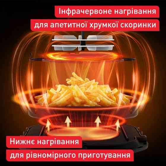 Мультипечь Tefal Easy Fry Infrared EY8328E0 2200 Вт черная Київ