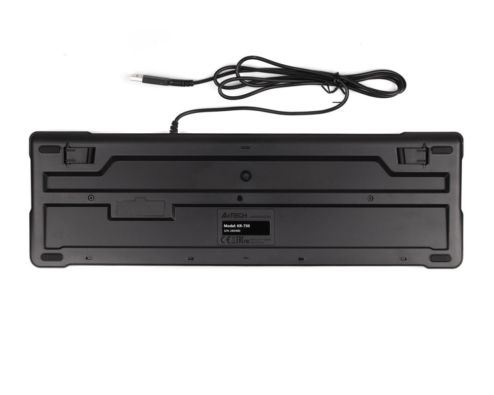 Клавиатура компьютерная проводная A4Tech KR-750USB(Black) черная Київ - зображення 4
