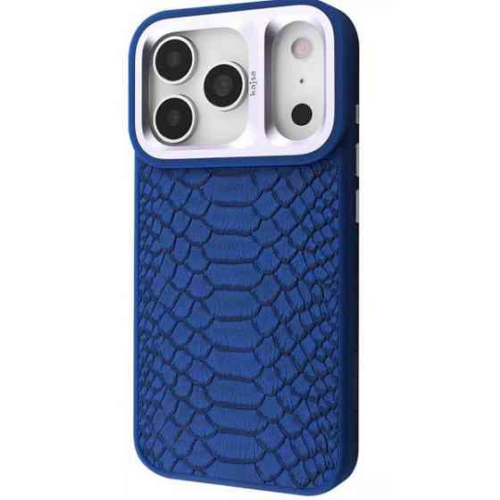 DM Чохол Kajsa Snake Pattern with Magnetic Ring iPhone 17 Pro Max Blue (Код товару:43753) Харків
