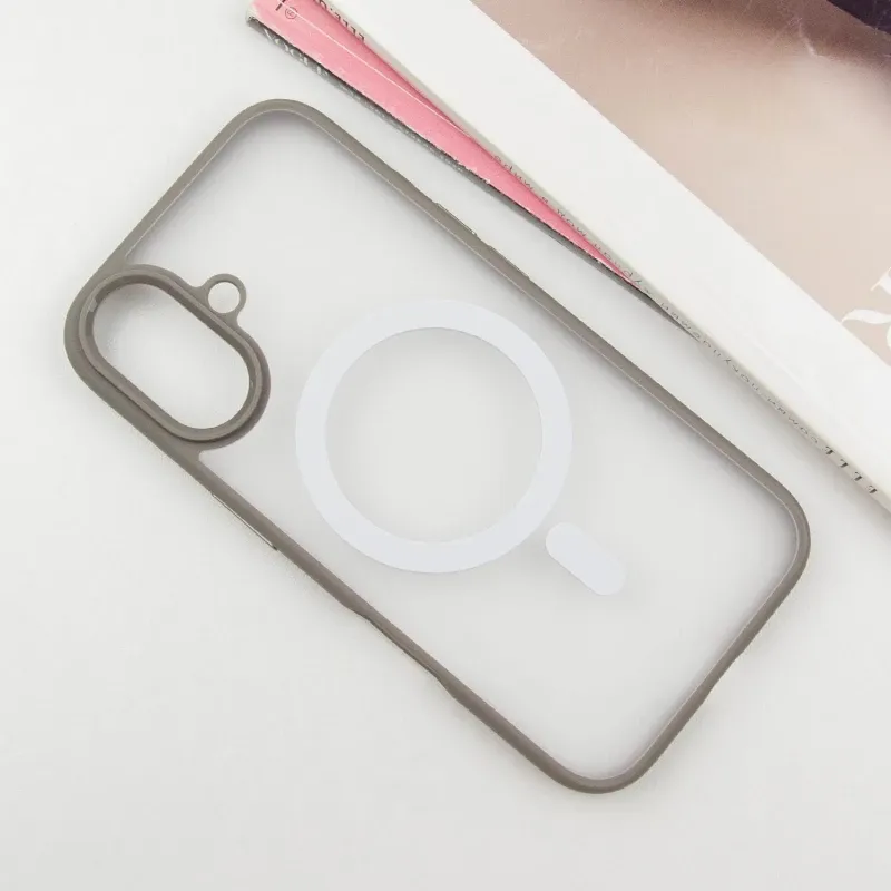 TPU+PC чехол Blueo Skin Friendly Frosted with MagSafe для Apple iPhone 16 (6.1") Херсон - изображение 8