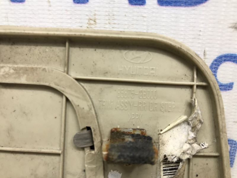 Накладка порога Hyundai Santa fe CM 2.7 БЕНЗИН G6EA 2005 задн. лев. (б/у) Київ - зображення 5