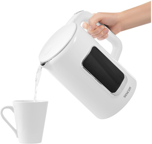 Электрочайник Sencor SWK 0950WH 1.7 л белый Київ - зображення 4