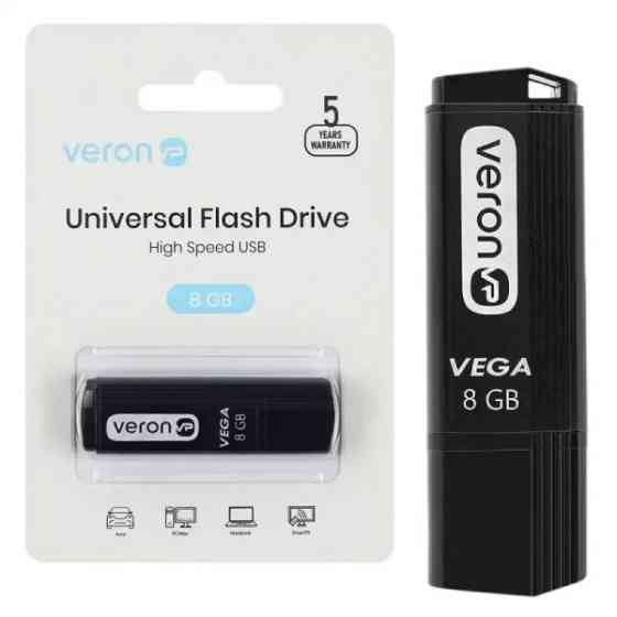 Флеш пам`ять Veron USB 8GB Vega Series 121 Black Харків