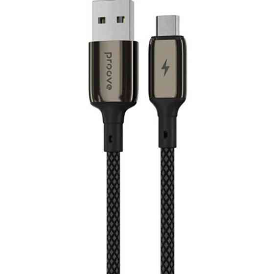 Кабель Proove Dense Metal USB to Micro 2.4A 1m Black (CCDM20001301) Харьков