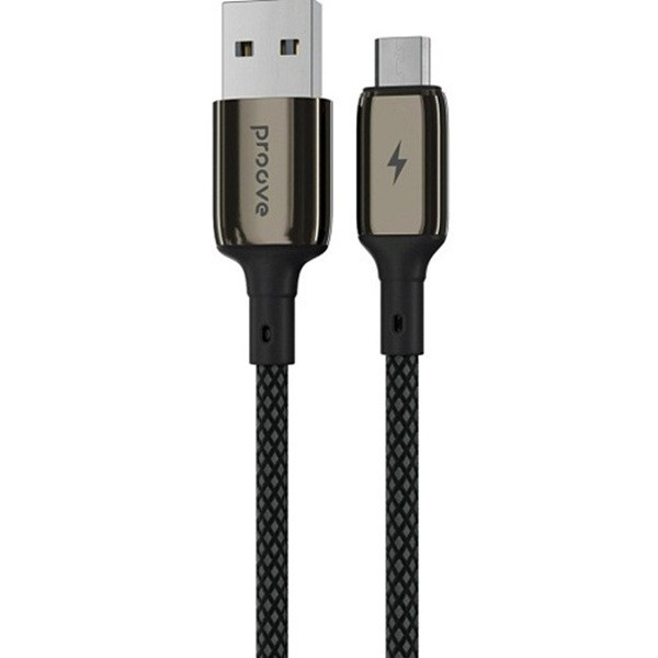 Кабель Proove Dense Metal USB to Micro 2.4A 1m Black (CCDM20001301) Харьков - изображение 1