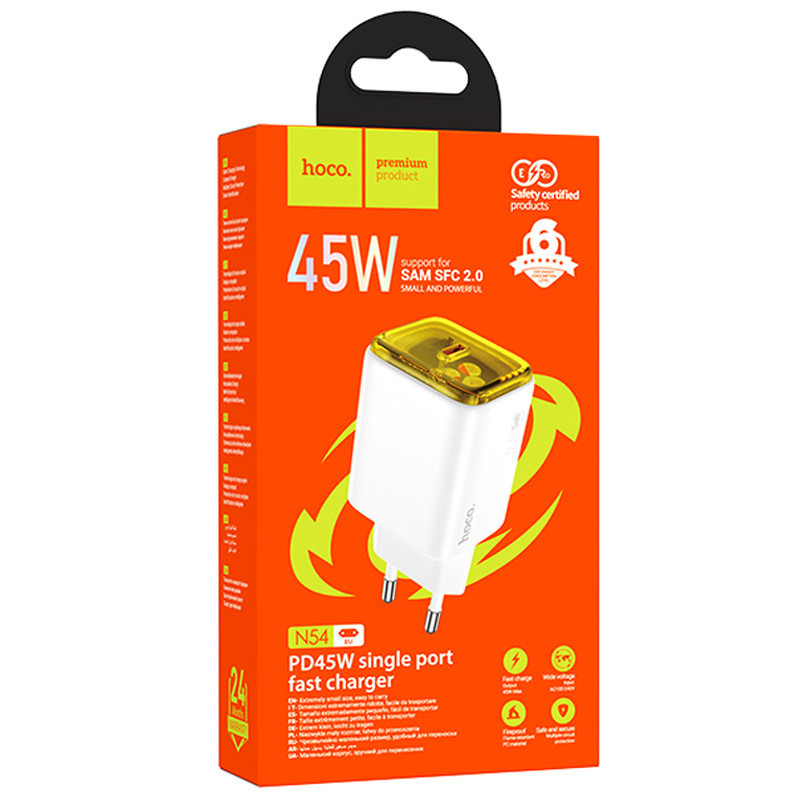 СЗУ Hoco N54 Monsoon PD45W (1USB-C) Херсон - изображение 4