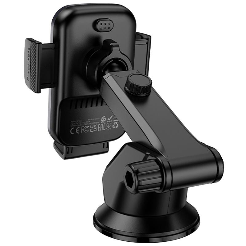 Автодержатель с БЗУ Borofone BH222 Leading 15W (center console) Херсон - зображення 3