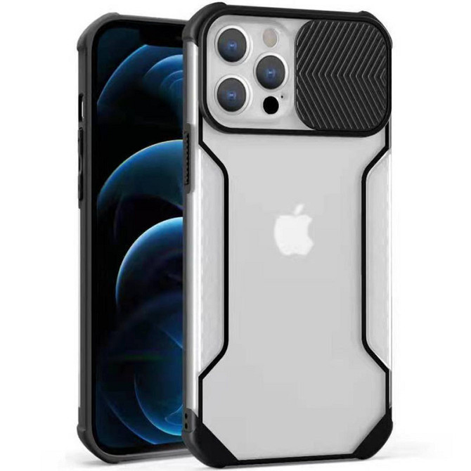 Чехол Camshield matte Ease TPU со шторкой для Apple iPhone 12 Pro / 12 (6.1") Херсон - зображення 3