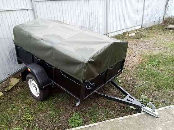 Тент на легковий причіп ТЦС 2013 2,00 х 1,30 ПВХ Єврофура колір хакі Барышевка