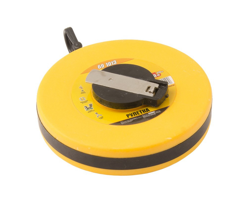 Рулетка MASTERTOOL 10 м х 13 мм стекловолоконное полотно ударопрочный корпус 69-1013 Харків - зображення 2