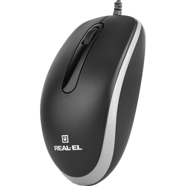Мишка REAL-EL RM-217 USB Black (EL123200038) Харків - зображення 8