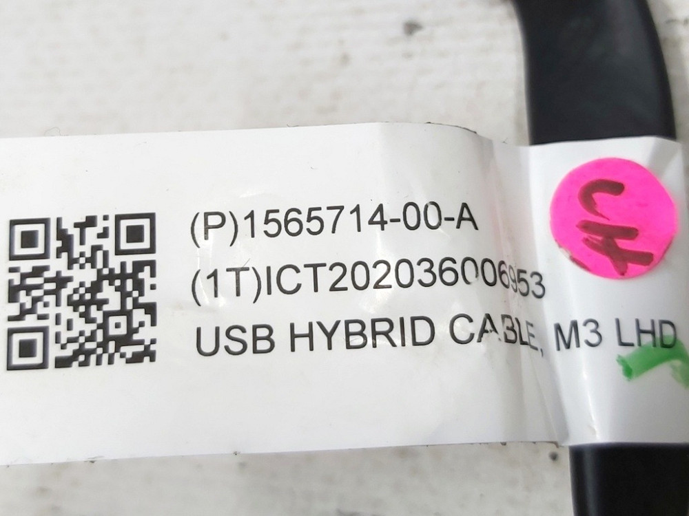 Кабель USB бардачка Tesla model 3, model Y 1083340-00 Київ - зображення 4