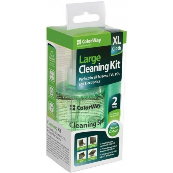 Набір для чищення ColorWay (CW-5200) 3 в 1 для екранів, електроніки і стекол (Код товару:12731) Харків - зображення 2