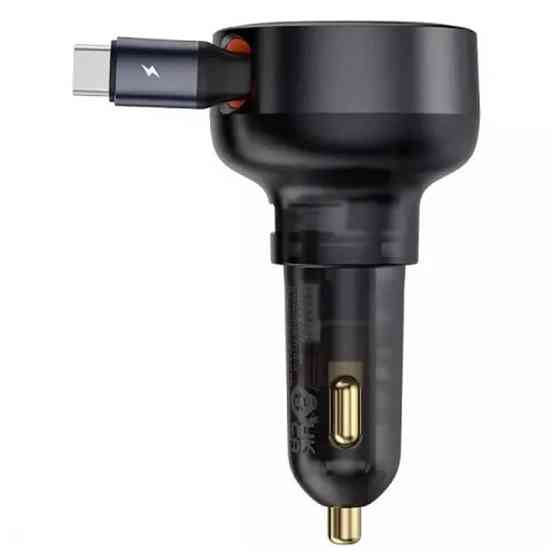 АЗУ Baseus Enjoyment Pro PD60W with retractable cables (1USB-A/1C/1L) (C00057802111) Херсон