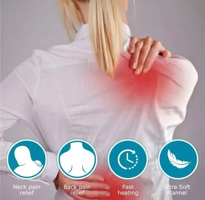 Электрогрелка для спины и шеи Heating Pad Электрическая грелка против боли в спине и шеи Одеса - зображення 2