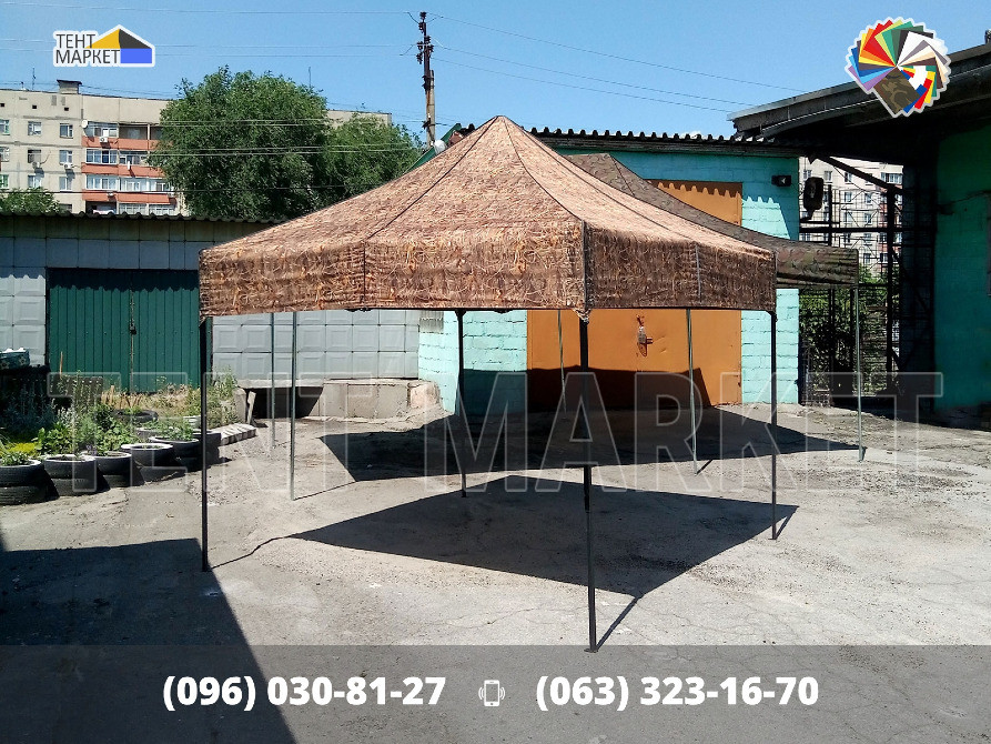 Шатер розсувний трансформер 3х3 тент Камуфляж - мобільні розкладні шатри намети виготовлення продаж Запорожье - изображение 7