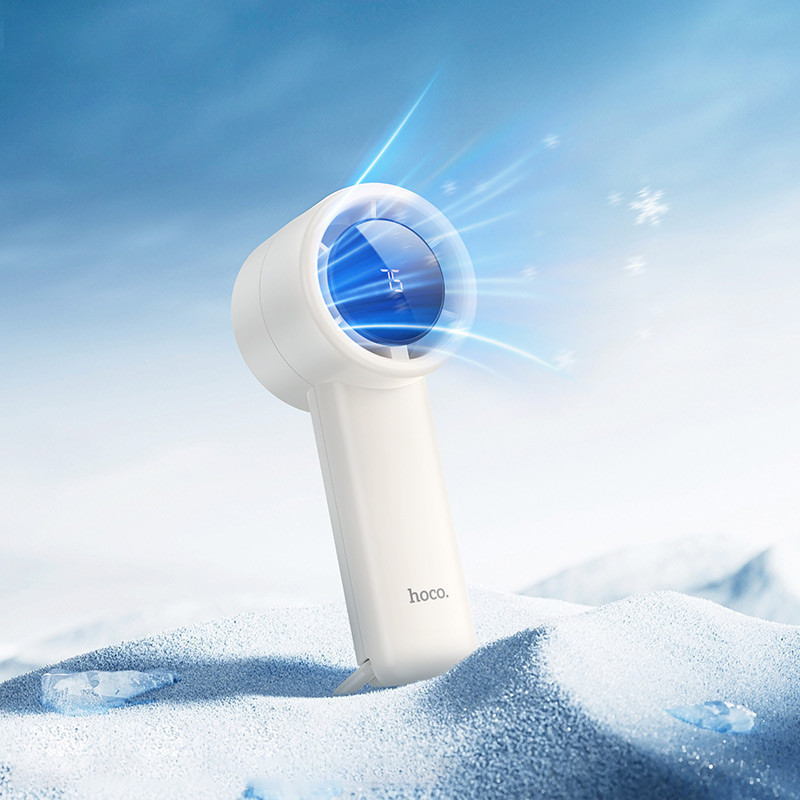 Портативный вентилятор Hoco HX63 Fashion high-speed handheld fan 2000 mAh Херсон - зображення 8