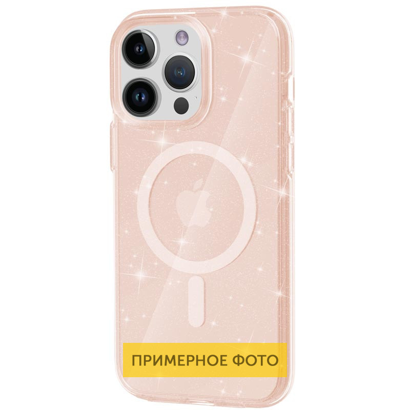 Чехол TPU Galaxy Sparkle (MagFit) для Apple iPhone 16 Plus (6.7") Херсон - зображення 1