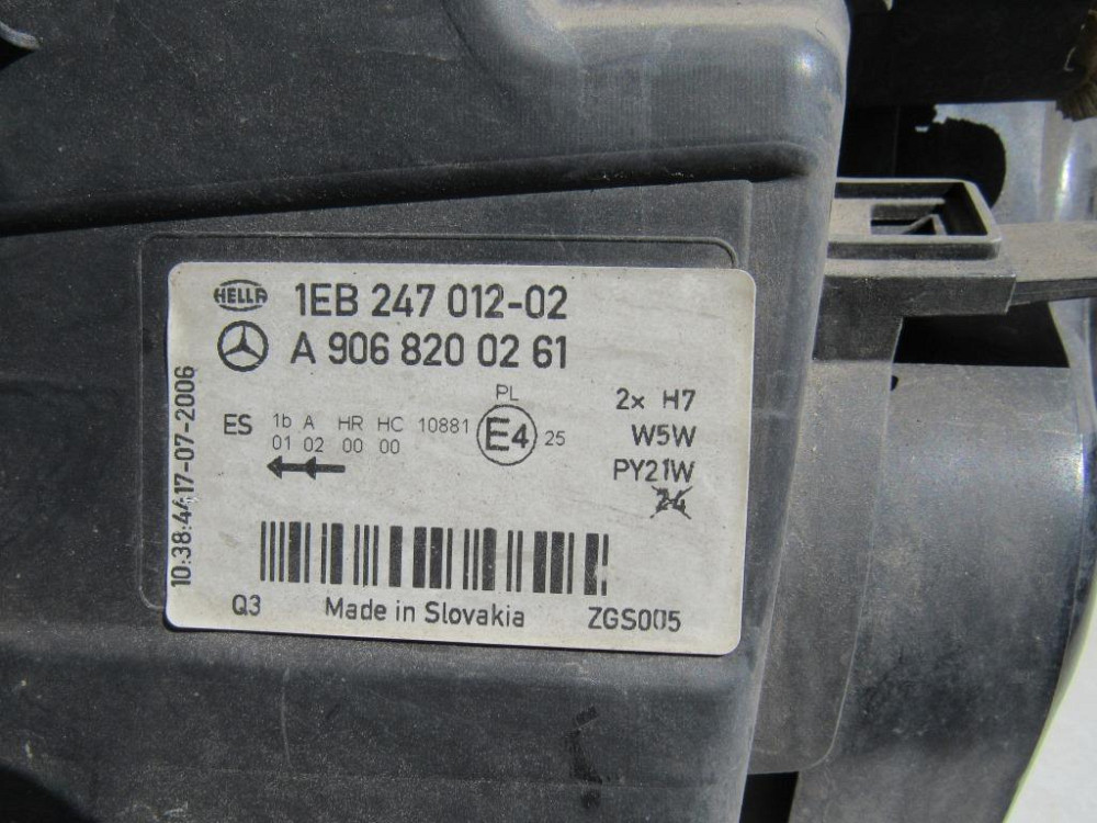 Фара правая Mercedes Sprinter 2006-2013 Ковель - зображення 3