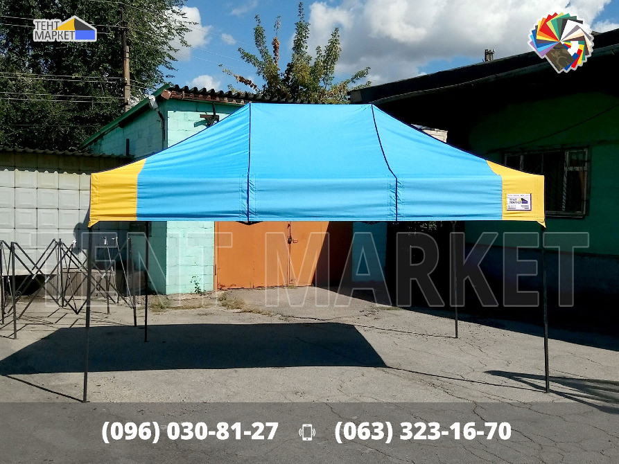 Намет 4.5х3.0 розсувний трансформер з міцним стальним каркасом. Шатри палатки розсувні виготовлення Запорожье - изображение 2