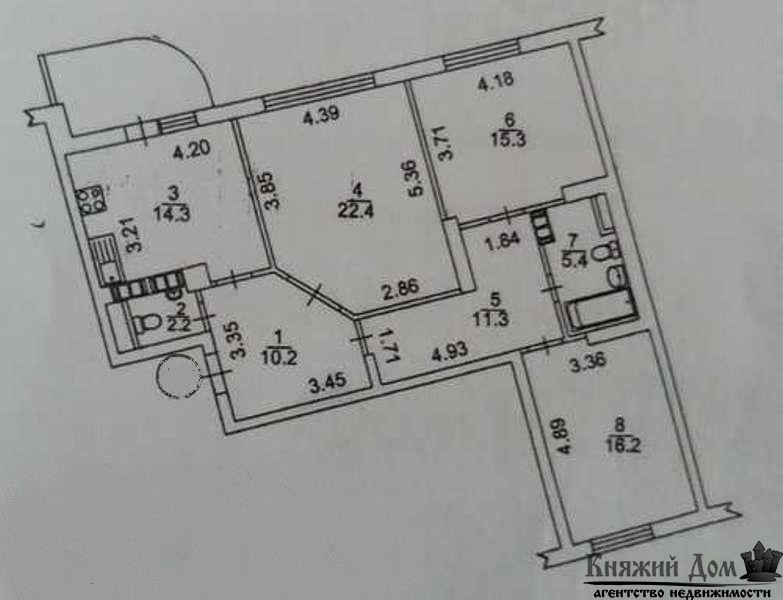 Просторная, видовая 3-х к. кв. на Позняках. Код объекта № 2161987 Київ - зображення 2