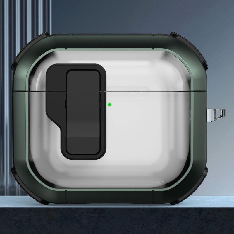 Футляр противоударный Locking Button для наушников Airpods 4 Херсон - зображення 2